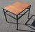 Brown Vintage Teak and Black Lacquered Metal Rolling Table, 1960s For Sale - Image 8 of 8