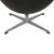 Vintage Egg Chair in Black Leather by Arne Jacobsen, 1963 For Sale - Image 9 of 18