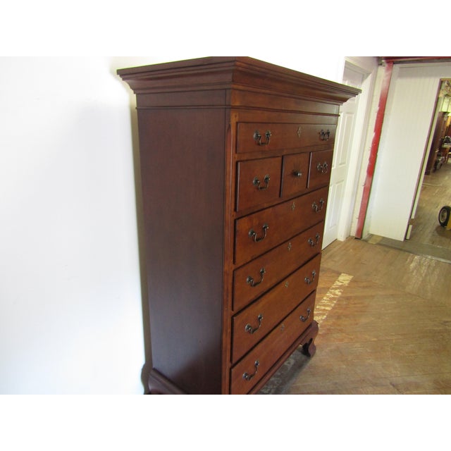 Item 87524: Williamsburg by Lane solid cherry chest of drawers. Age: 2000's. Details: Dovetailed drawers. Condition: Very...