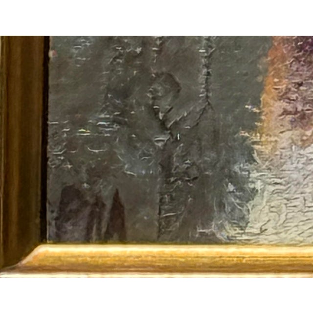 Early 21st Century Contemporary Gold Wood Framed Oil on Board Portrait ÄúBeagle PuppyÄù Artist Signed Pm For Sale - Image 5 of 12