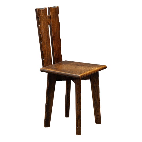 French Sculptural Chairs, 1950s, Set of 8 For Sale