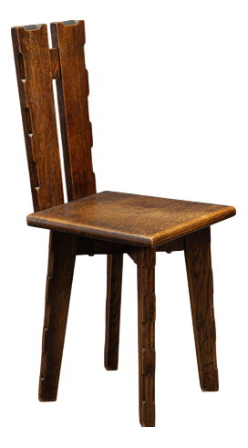 French Sculptural Chairs, 1950s, Set of 8