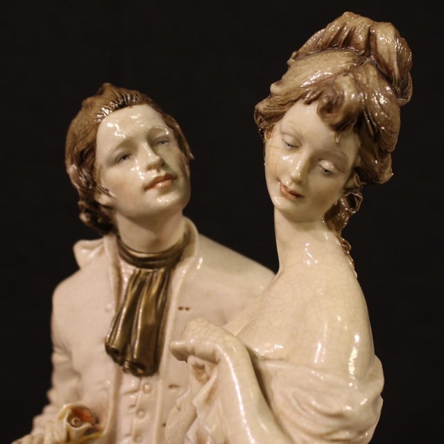 Ceramic Figurine by B. Merli for Capodimonte, 1981 For Sale - Image 6 of 13