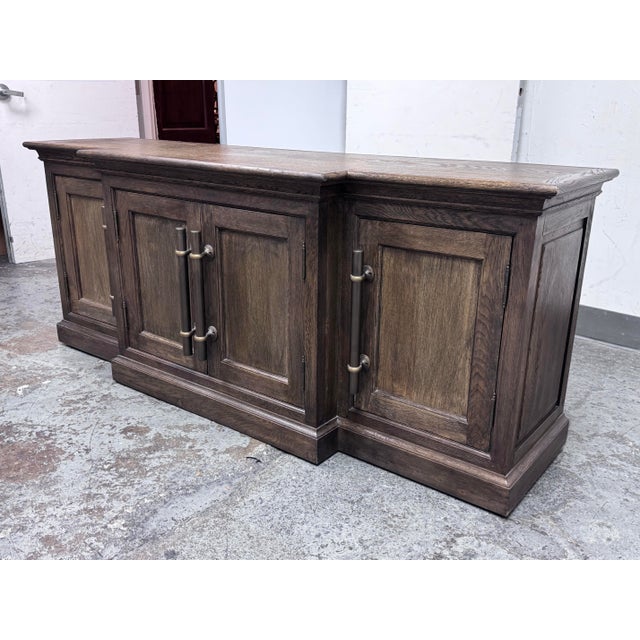 Design Plus Gallery presents a 20th Century English Brass Bar Sideboard. At the dawn of the 20th century, well-crafted...