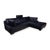 Dark Blue Leather Corner Sofa from Willi Schillig For Sale - Image 4 of 18