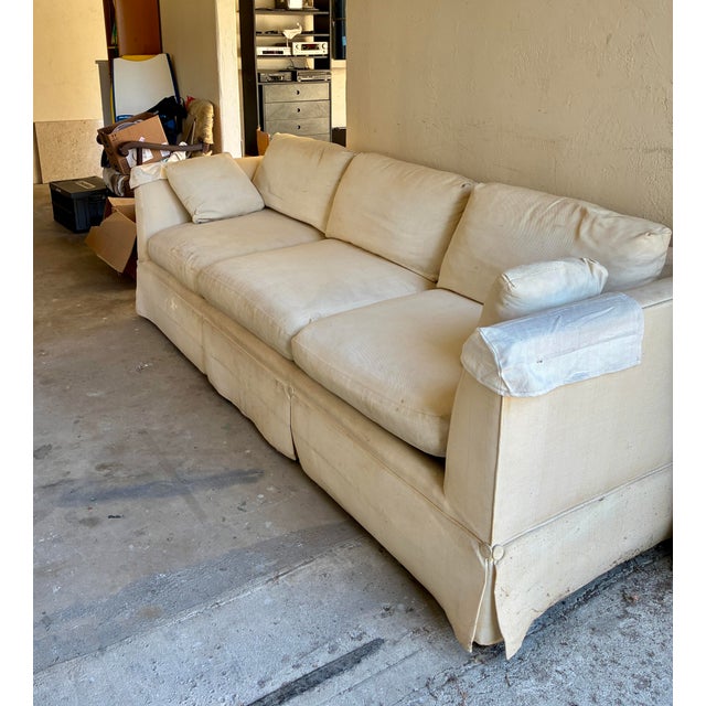 Late 20th Century Baker Furniture Tuxedo Sofa - Lawson Style - High Quality Frame for Reupholstery For Sale - Image 5 of 7