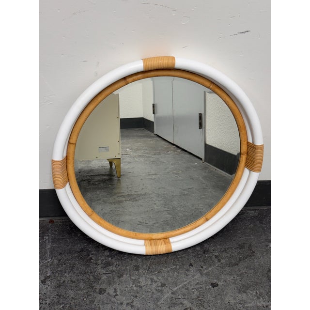 Design Plus Gallery presents the Montara Rattan Mirror by Serena & Lily. This round mirror is framed in sculptural rattan,...