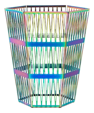 Tip Top Small Hexagonal Steel Paper Basket by Richard Hutten