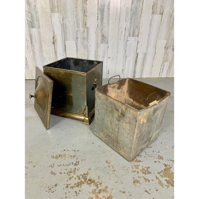 Antique Brass Coal Bucket For Sale - Image 10 of 13