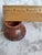 Burnt Umber Signed Miniature Pottery Vase by Walter Lopez For Sale - Image 8 of 9
