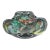 Mid 20th Century Avem Tutti Frutti Dino Martins Black Aventurine Murano Glass Bowl For Sale
