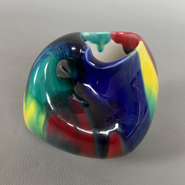 Vintage Ceramic Vase by Camillo Ghigo, 1970s For Sale - Image 8 of 14