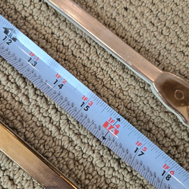 3 Vintage Amerock Bonaventure Hollywood Regency Bathroom Fixtures White Gold Towel Holders + Toilet Paper Holder For Sale - Image 11 of 16