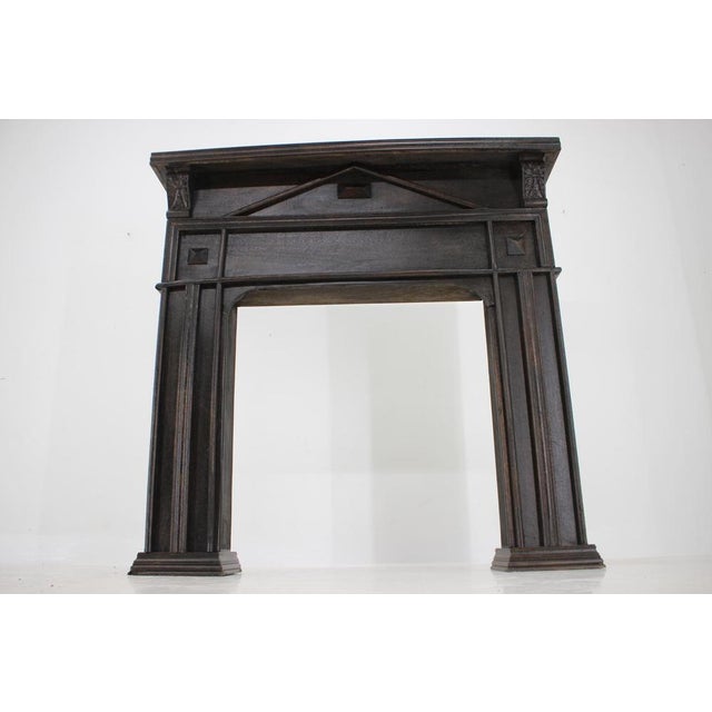 Oak Fireplace Mantel, 1950s For Sale - Image 16 of 18