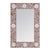 Vivienne 16 in. W x 24 in. H Rectangular Bone Inlay Horizontal or Vertical Hanging Accent Wall Mirror, Rose Bone For Sale In Chicago - Image 6 of 6