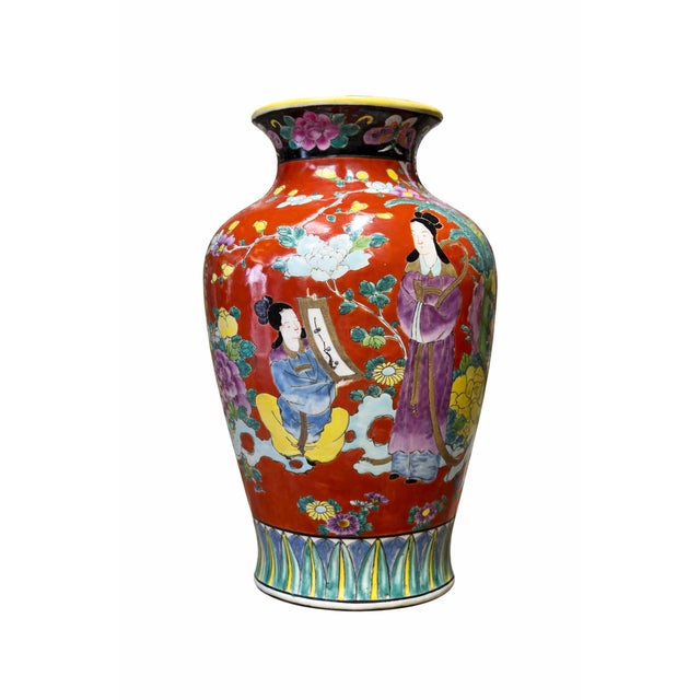 Japanese Kutani Porcelain Vases, 1890s, Set of 2 For Sale - Image 3 of 12