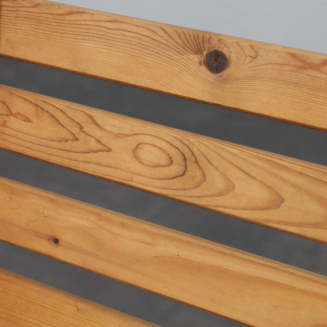 Wood Folding Scissor Chair in Slatted Pinewood, 1970s For Sale - Image 7 of 10