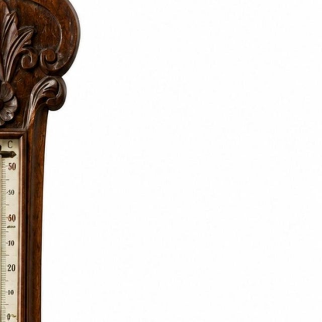English Oak Barometer, 20th Century For Sale - Image 4 of 6