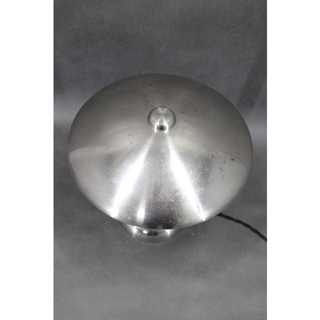 Art Deco Nickel Mushroom Table Lamp, Europe, 1930s For Sale - Image 3 of 12