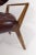 Mid-Century Modern Ash Solid Wood Burgundy Leather Kendall Chair For Sale - Image 4 of 8
