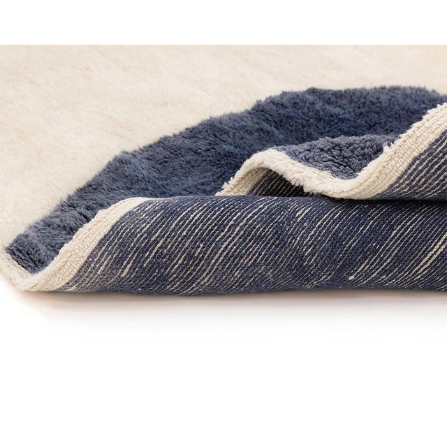 Hand-Knotted Wool Rug by Azele Studio For Sale - Image 9 of 10