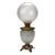 Antique Opalescent Embossed Glass Gone With the Wind Oil Lamp C1890 For Sale