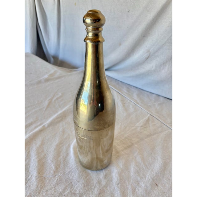 Traditional Early 21st Century Silver Plated Brass Champagne Chiller For Sale - Image 3 of 13