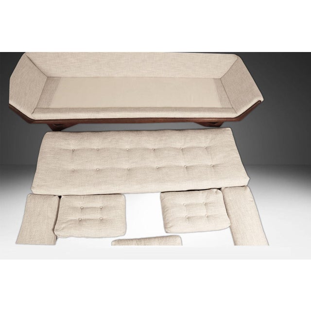 Adrian Pearsall Mid-Century Modern Sofa Adrian Pearsall Style Gondola Sofa For Sale - Image 4 of 11