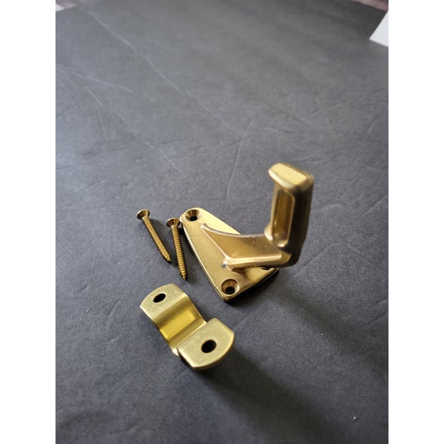 Traditional 1980s Solid Brass Kickdown Door Stopper For Sale - Image 3 of 8