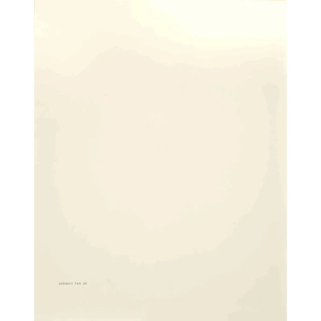 The Centaur - Hell, Plate-26 is a woodcut print realized in 1963 for a series illustrating the Medieval poem of the...