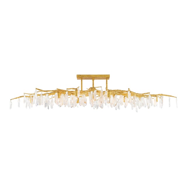 Currey & Company Forest Light Semi-Flush For Sale