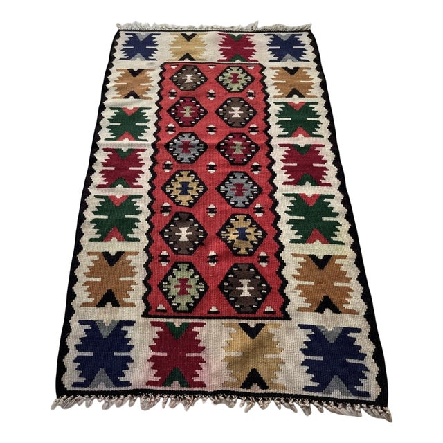 Vintage Artisan-Crafted Balkan Hercegovina Rug, 1960s For Sale