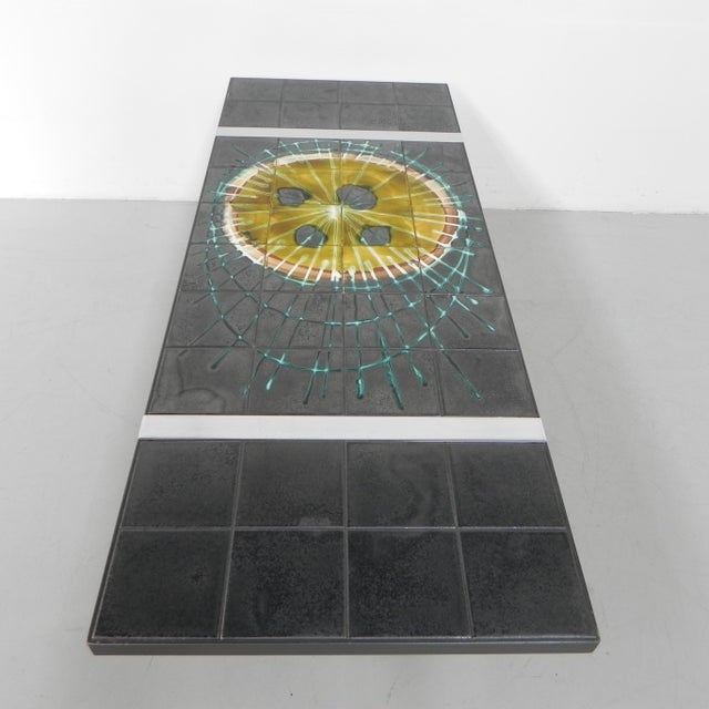 Tile Table with Chrome Frame and Tiles from Belarti, 1970s For Sale - Image 10 of 18