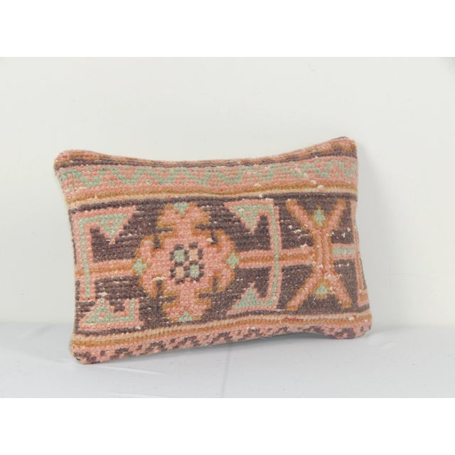 Mid-Century Modern Tribal Wool Rug Cushion Cover For Sale - Image 3 of 5