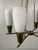 Glass and Brass Chandelier, 1950s For Sale - Image 4 of 11