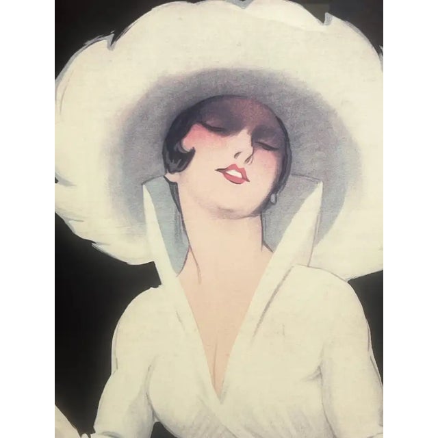 1990s Marcello Dudovich Vermouth Bianco Martini & Rossi, Torino Poster, Framed For Sale - Image 5 of 15