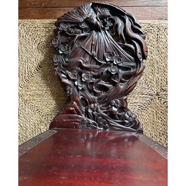 Antique Chinese Rosewood Carved Dragon Chair For Sale - Image 10 of 10