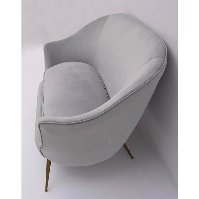 Mid-Century Modern Curved Sofa and Chairs by Federico Munari, Italy, 1950s, Set of 3 For Sale - Image 14 of 18