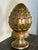Metal Antique French Tall Brass Artichoke Finial For Sale - Image 7 of 10