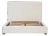 Winter White Upholstered Queen Bed Frame For Sale