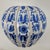 Vintage Blue & White Hand-Painted Melon Ginger Jar With Carved Wood Stand For Sale In Austin - Image 6 of 15