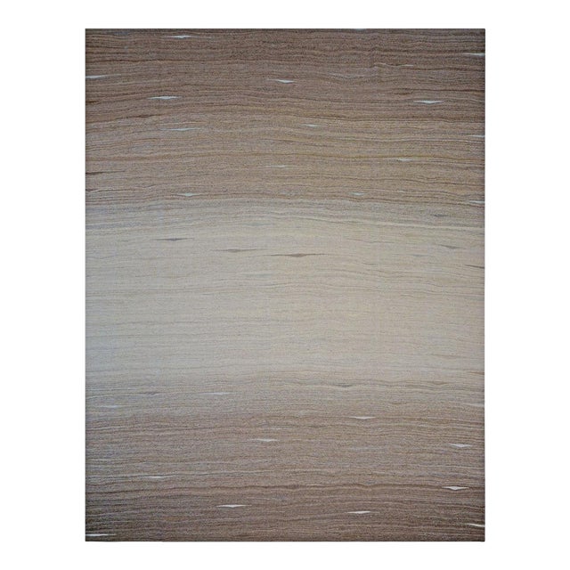 Persian Kilim Wool 12X15 Brown, Tan & Ivory Handmade Area Rug #1142165 For Sale