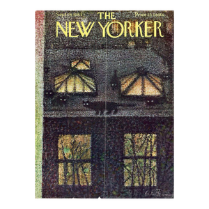 1963 Vintage New Yorker Cover, September 28, Original Cover by Andre Francois, New York City, Cats