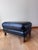 Lee Industries Custom Colonnade Blue Leather Ottoman With Nailhead Trim For Sale - Image 9 of 9