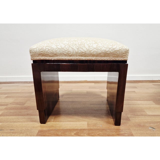 Brown Vintage Italian Art Deco Stools in Walnut Crotch, 1930s, Set of 2 For Sale - Image 8 of 16