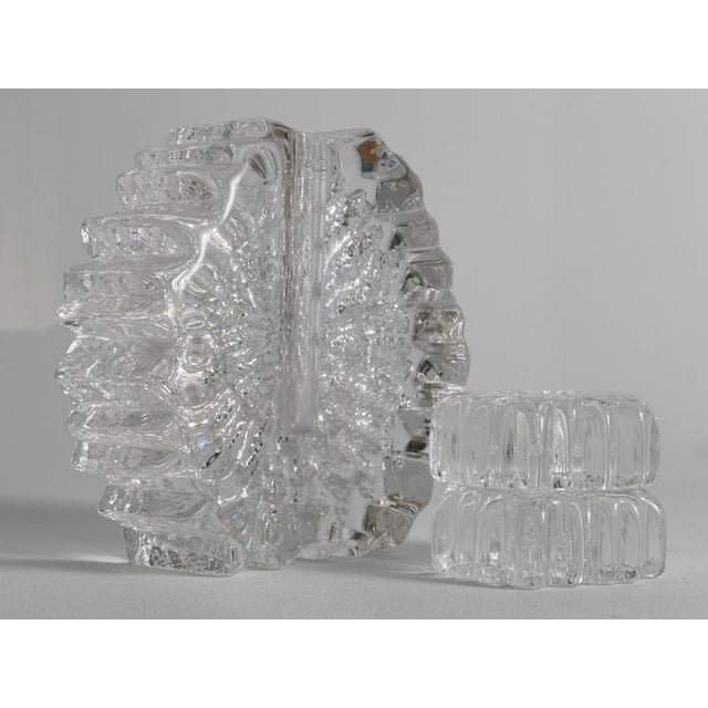 Nautilus Art Glass Vase and Candlesticks by Willy Johansson, Norway, 1960s, Set of 3 For Sale - Image 10 of 18