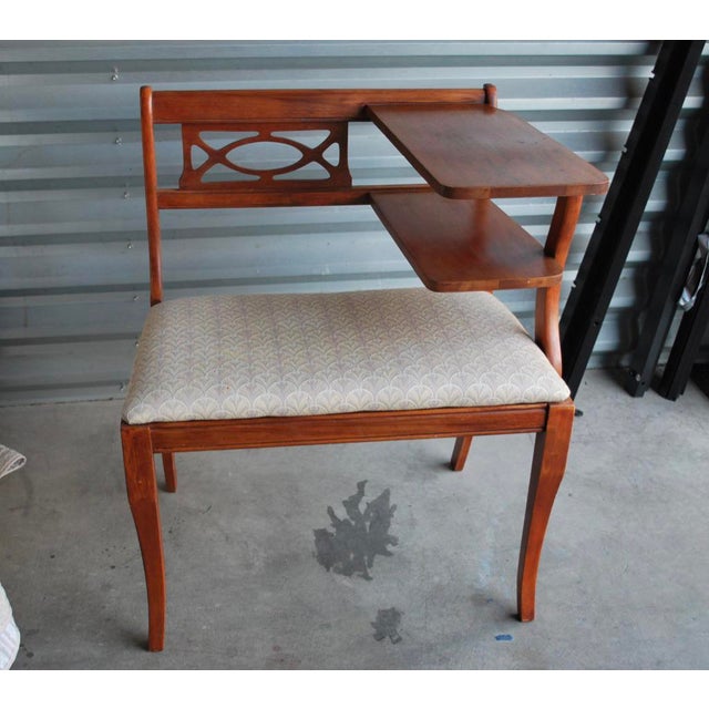 Vintage Mid Century Telephone Table Gossip Bench Chairish