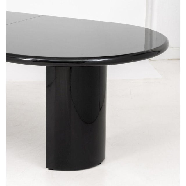 Intrex Postmodern Black Lacquered Dining Table For Sale - Image 13 of 14
