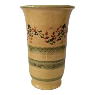 1990s Souleo Terre è Provence Pottery Vase For Sale