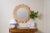 Spritely Home Zachery Flower Rattan Round Wall Mirror For Sale - Image 4 of 8